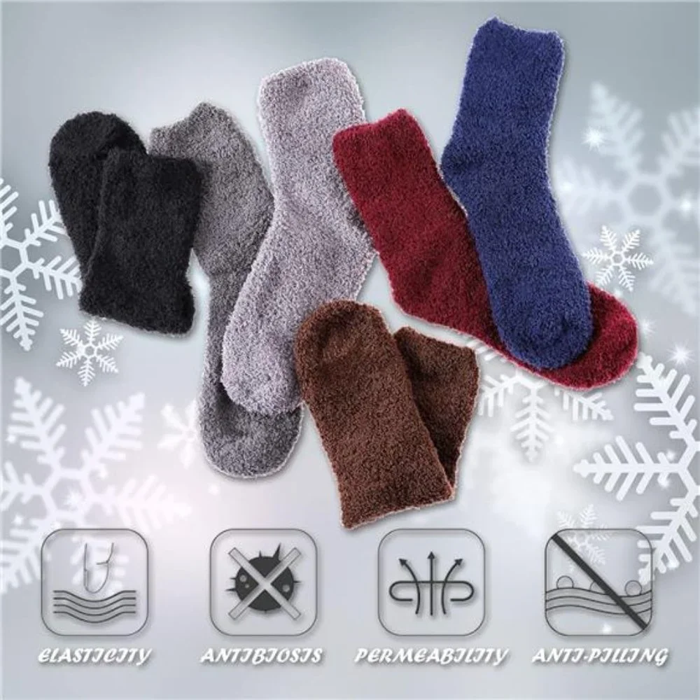 Women's Fuzzy Socks Animal Soft Warm Cute Microfiber Cozy Fluffy Winter Socks